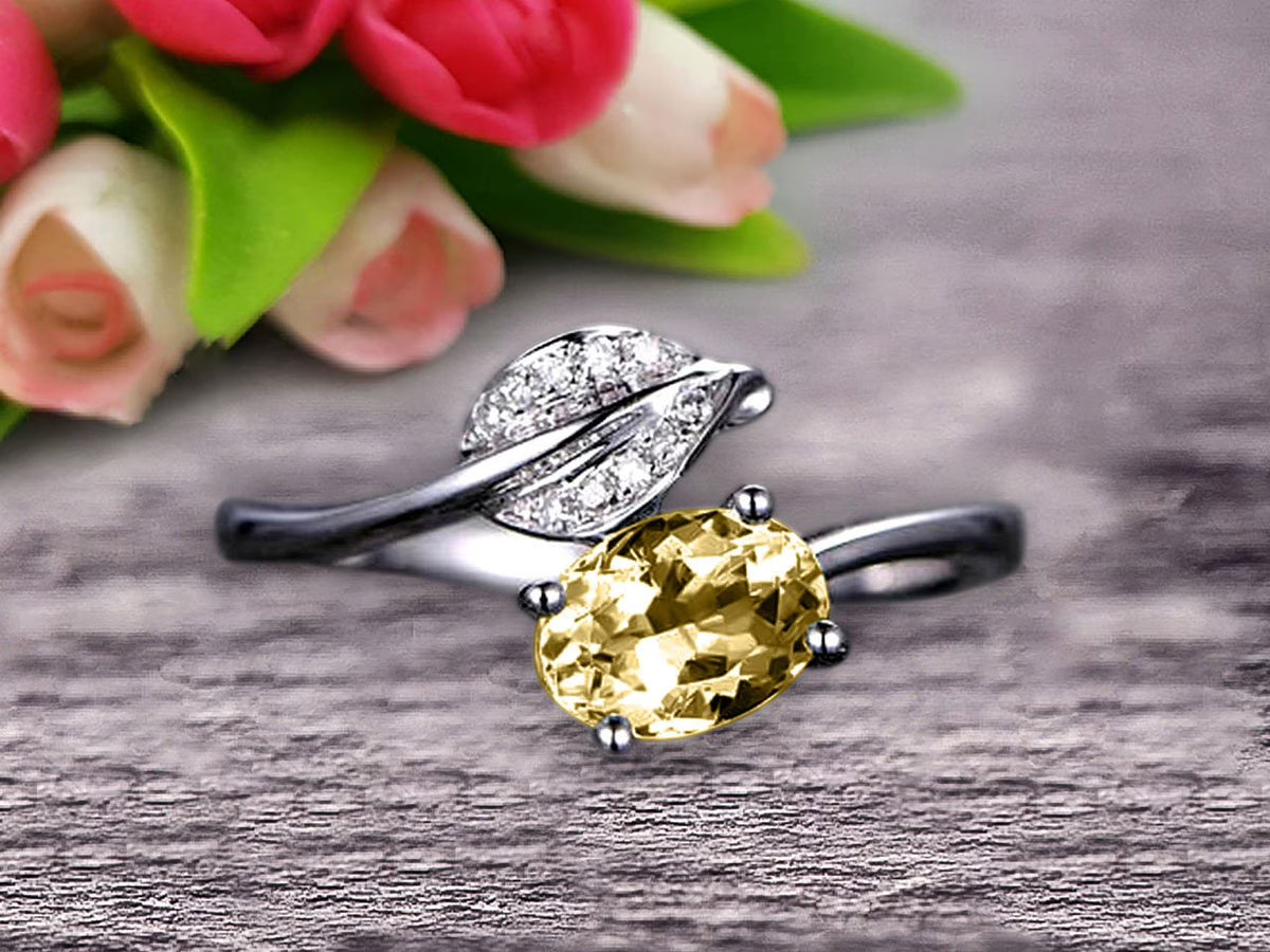 10k White Gold Moissanite Engagement Ring O2482