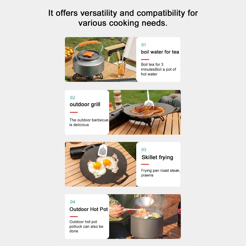 Folding Camp Gas Stove 2800W with Carrying Bag D4431