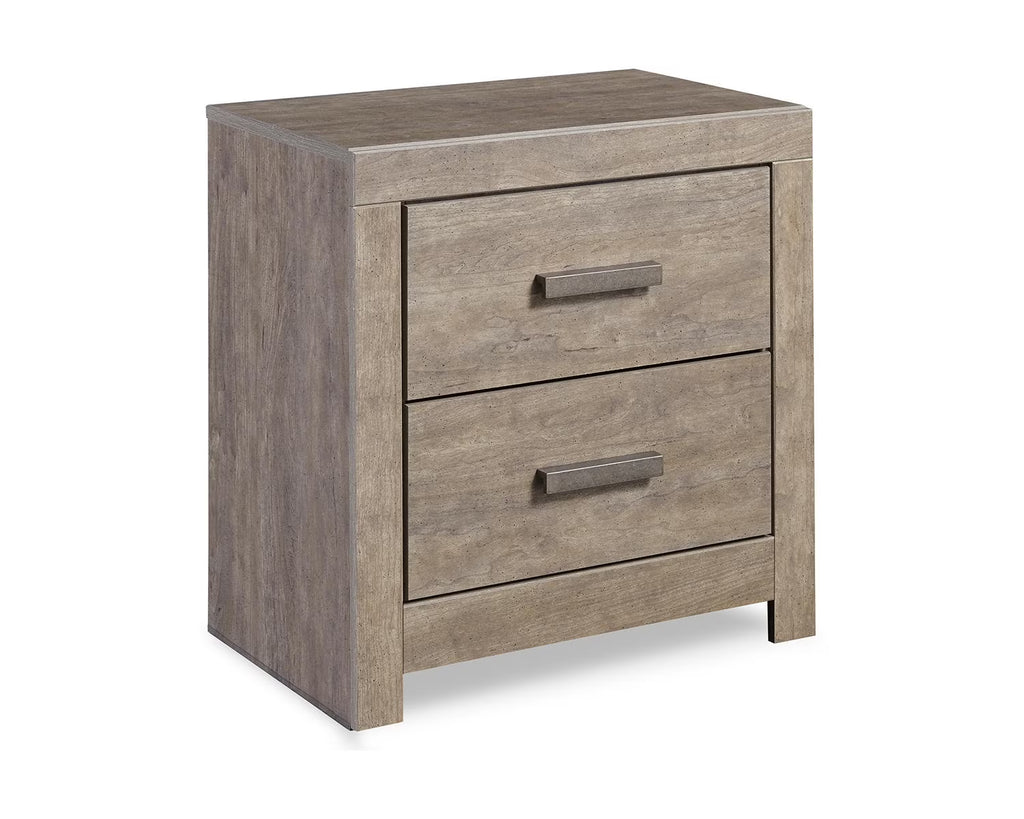 Gray 2 Drawer Nightstand U148601