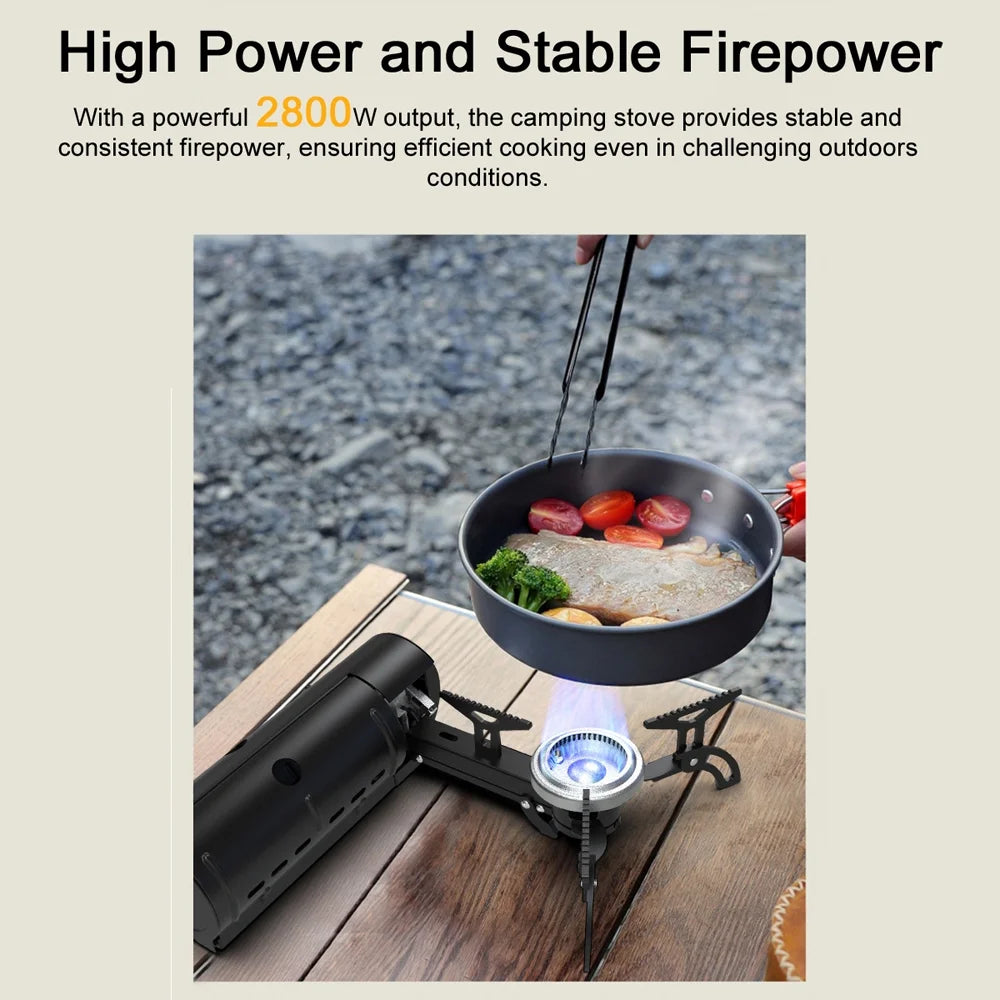 Folding Camp Gas Stove 2800W with Carrying Bag D4431