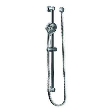 Chrome Handheld Showerhead with 69-Inch Hose and 30-Inch Slide Bar U345939