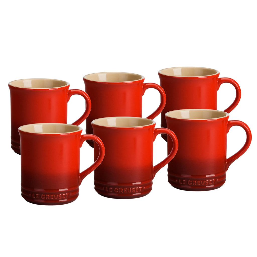 6 Pc Stoneware Mugs T923