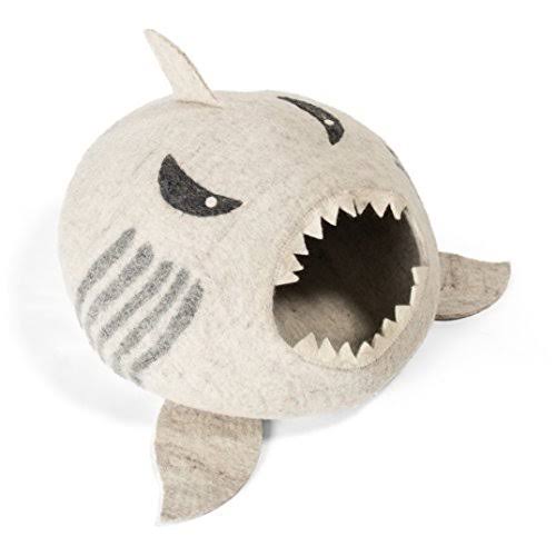 Grey Wool Cat Cave Bed M47262