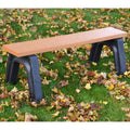 Recycled Plastic Backless Bench Brown Sand G676