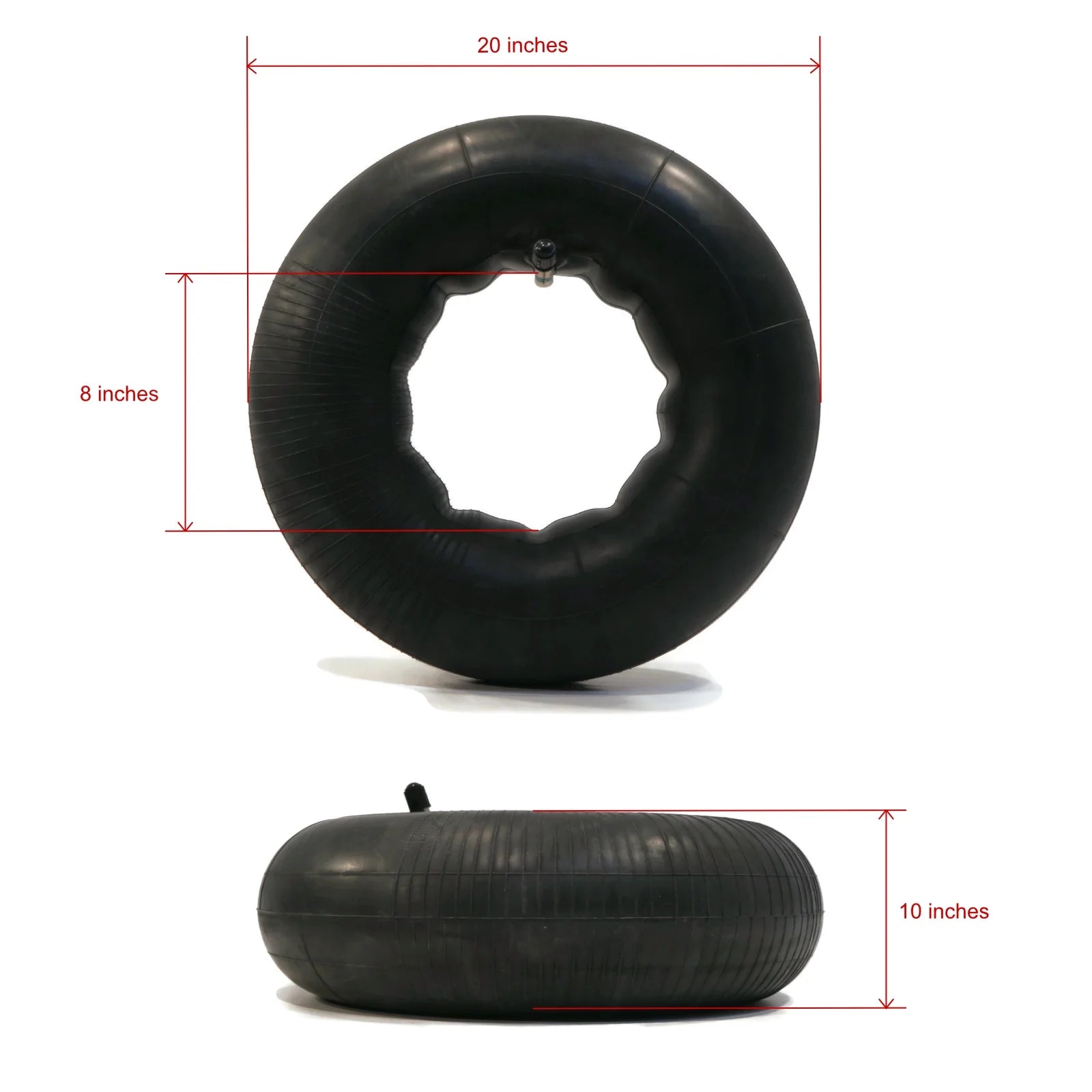 (2) Tire Inner Tubes 22x12x8 22x9x8 TR13 Straight Valve L59115