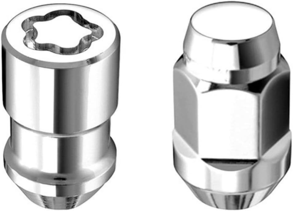 Chrome Cone Seat 5 Lug M12X1.5 Lug Nut Install Kit Y2700