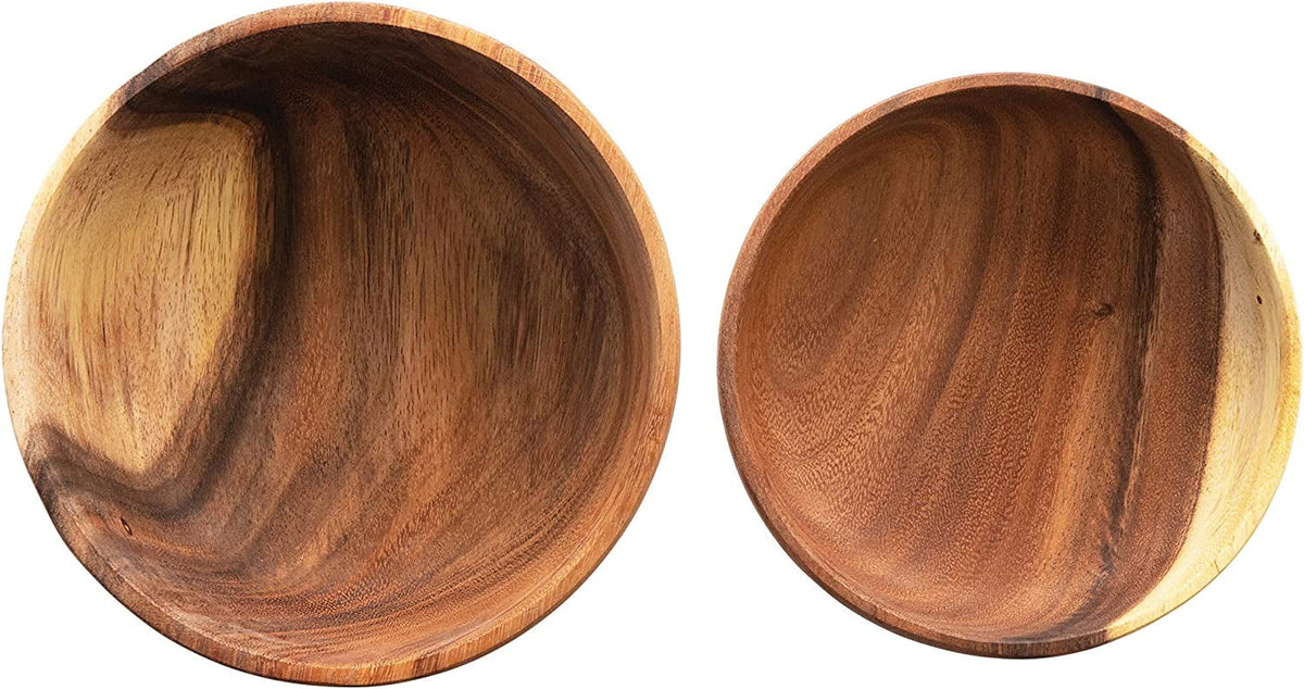 Acacia Wood Bowls, Set of 2 C53491