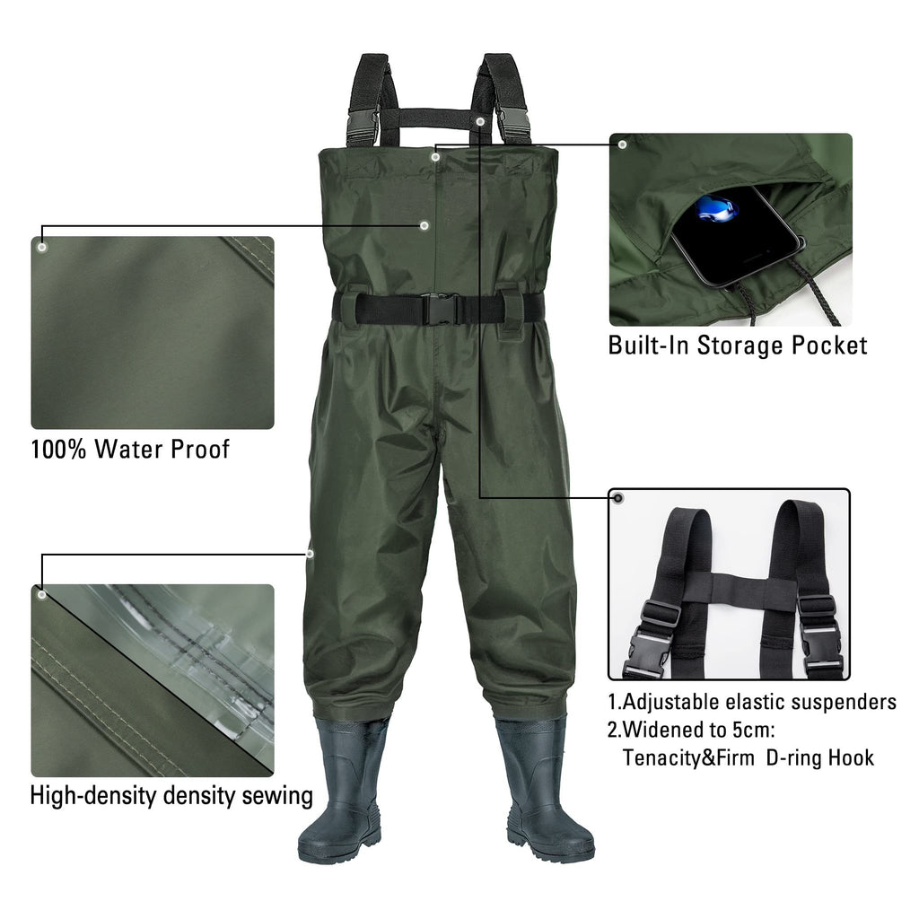 Fishing Waders with PVC Boots O375
