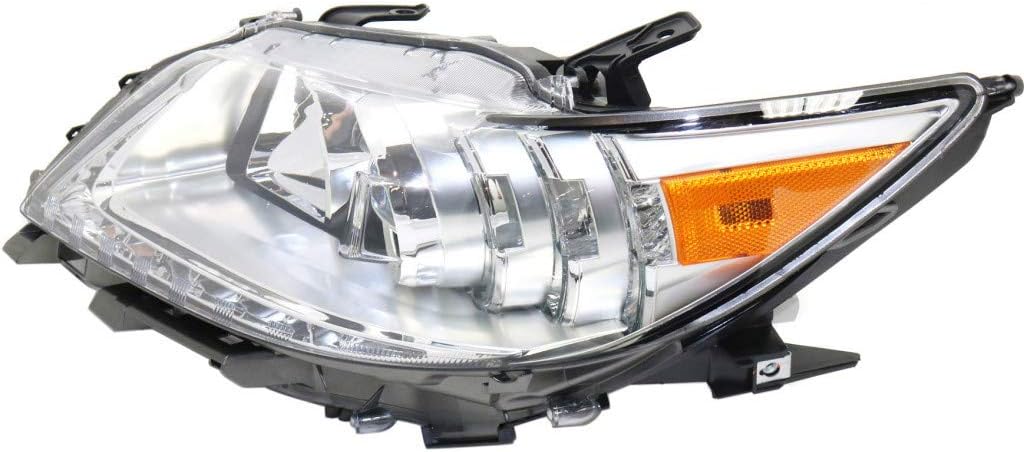 Passenger Side Black Housing Headlight Assembly R827