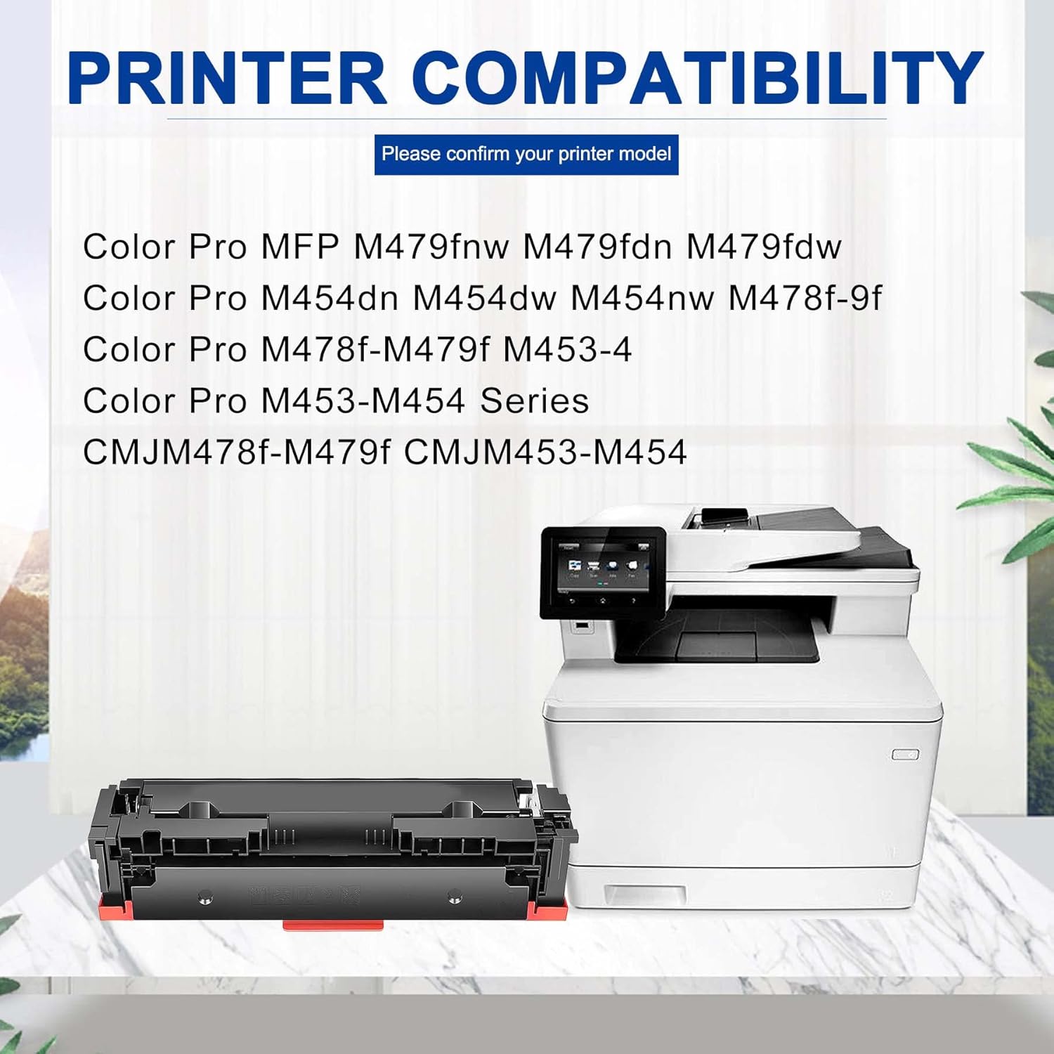 3 Pack Toner Cartridge Replacement for HP Color Pro Printer W723145