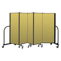 Portable Room Divider, 5 Panel, 5 ft. H P4454