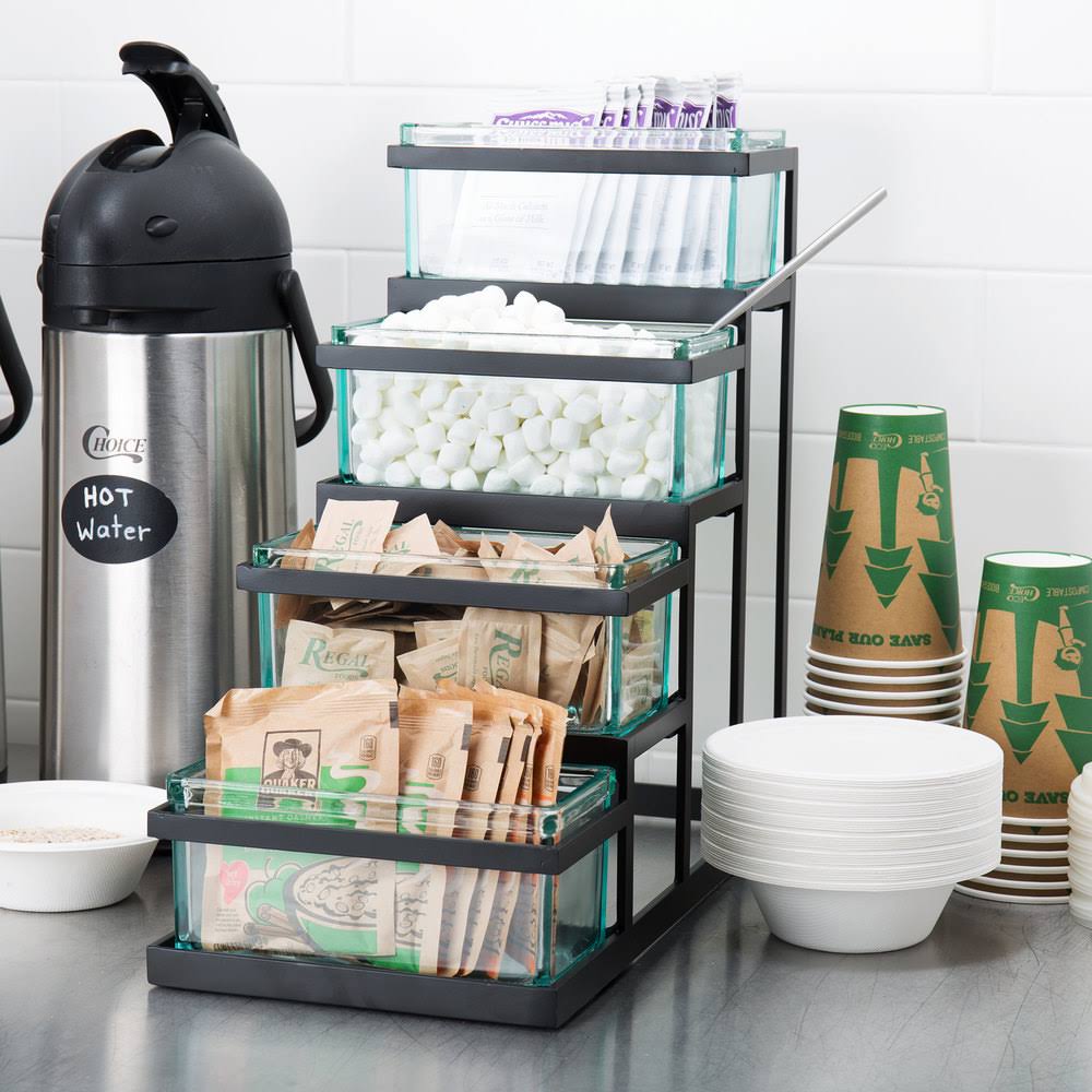 Black Coffee/Tea Condiment Unit Y1848