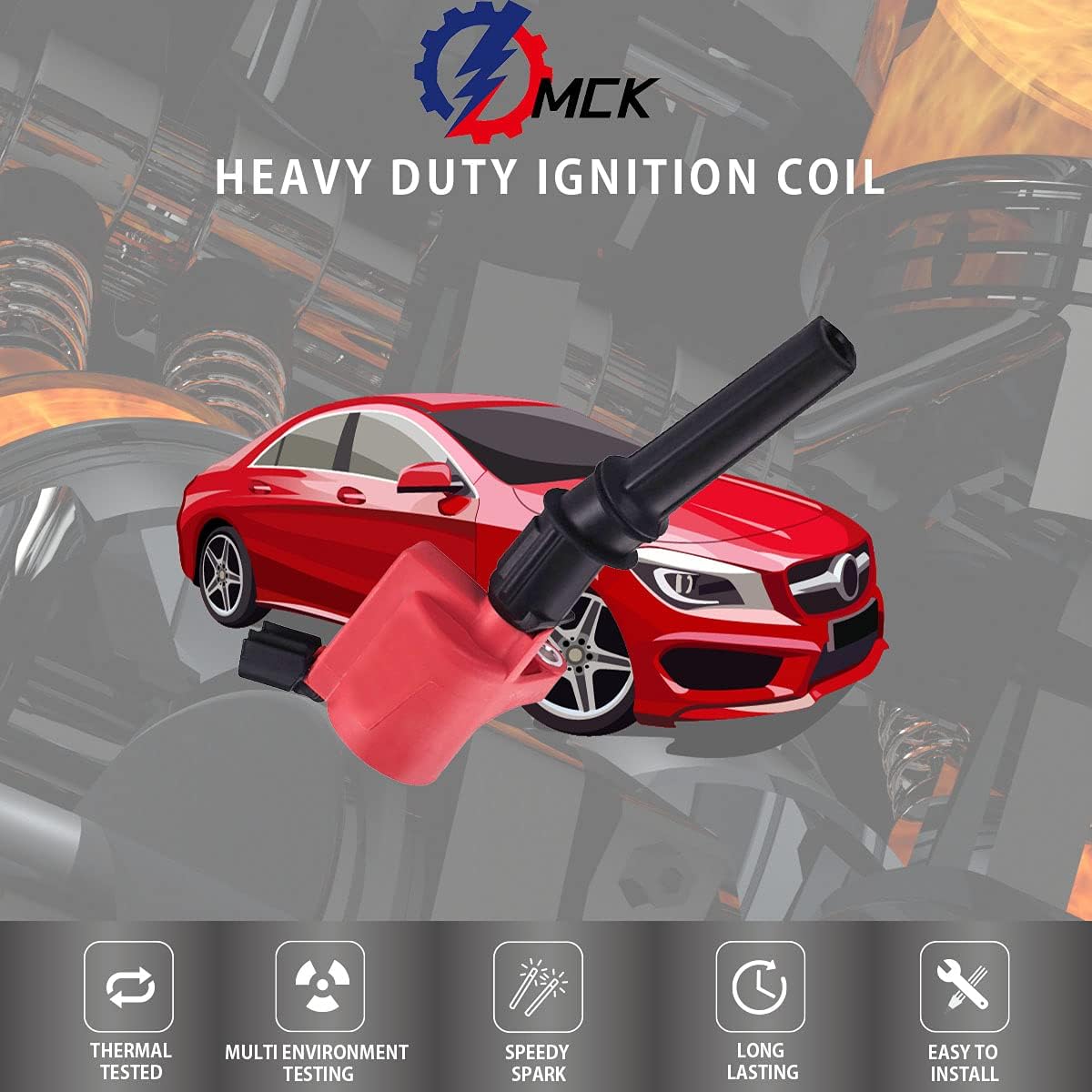 8pcs Ignition Coil Pack and Platinum Spark Plug Compatible With Ford Mustang Mercury Lincoln Explorer F-150 Expedition 4.6L 4.5L 6.8L V8 N730