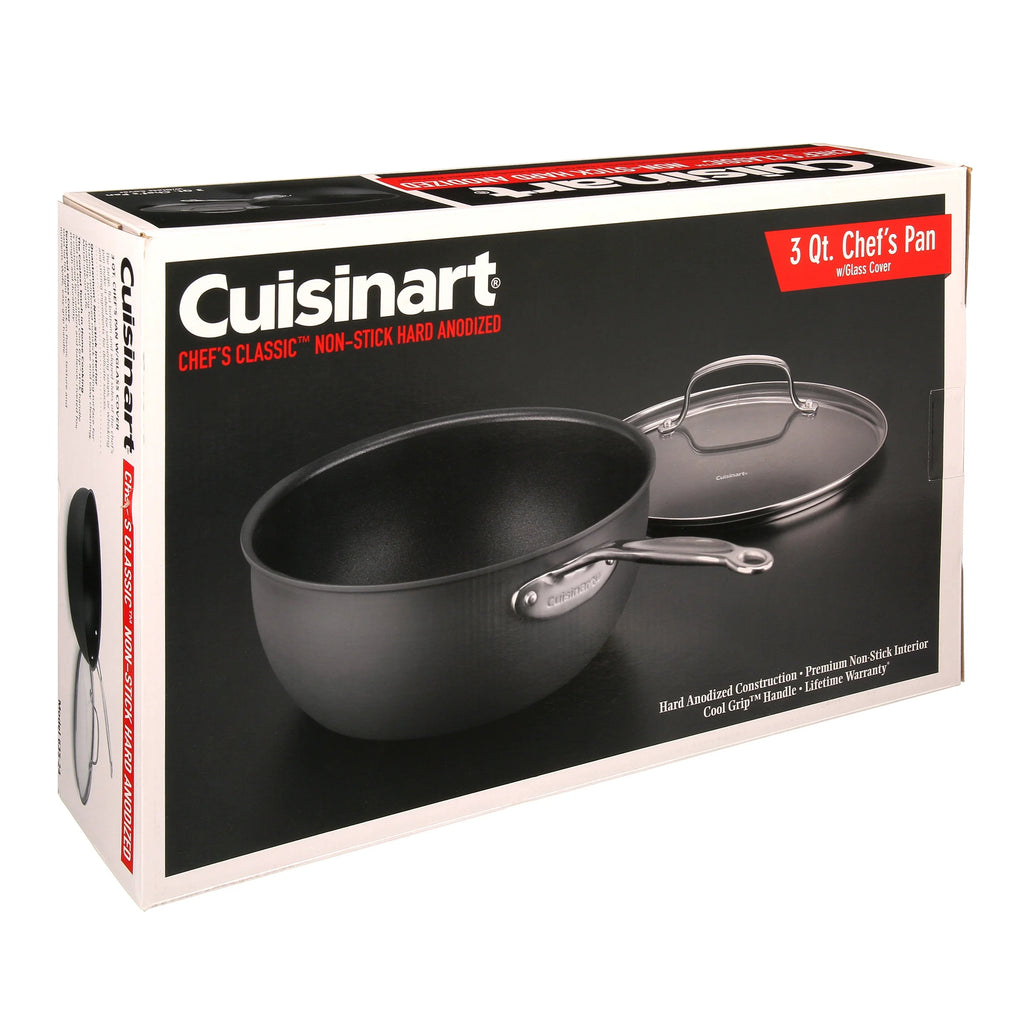 Non-Stick Hard Anodized 3 Qt. Chef'S Pan with Cover G740261