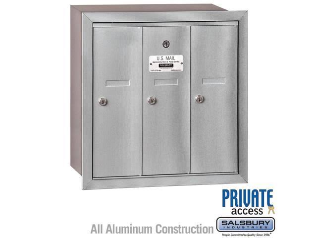 Vertical Mailbox - 3 Doors - Sandstone - Surface Mounted F473958