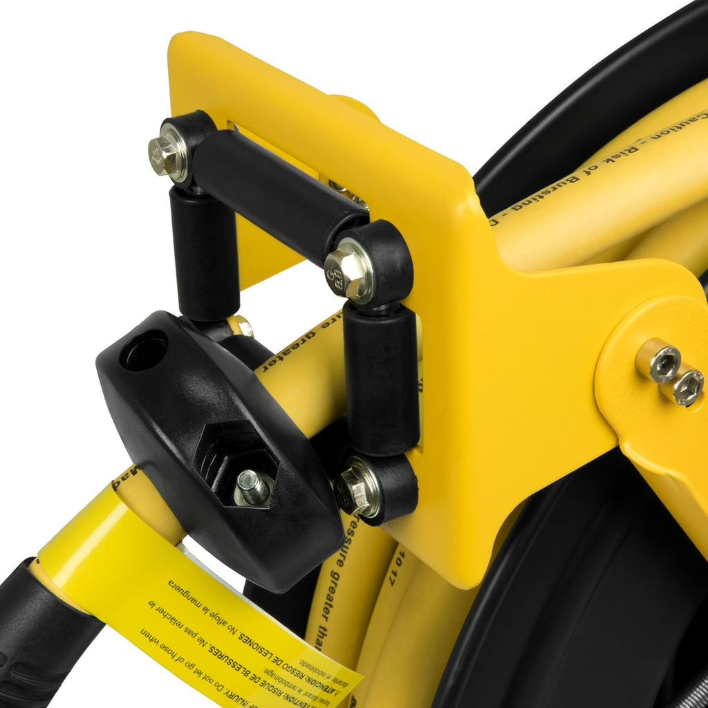 Double Arm Hose Reel with 1/2" x 50' Premium Rubber Hose H44796