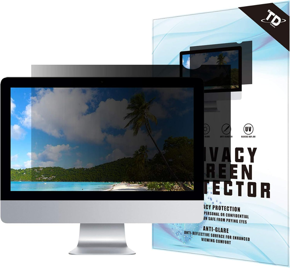 16:9 Anti-Glare Privacy Screen Filter for Widescreen Monitor, Pack of 2 C829