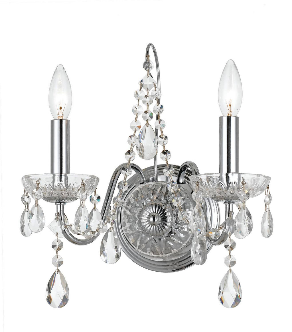 Chrome Crystal Sconce A4417