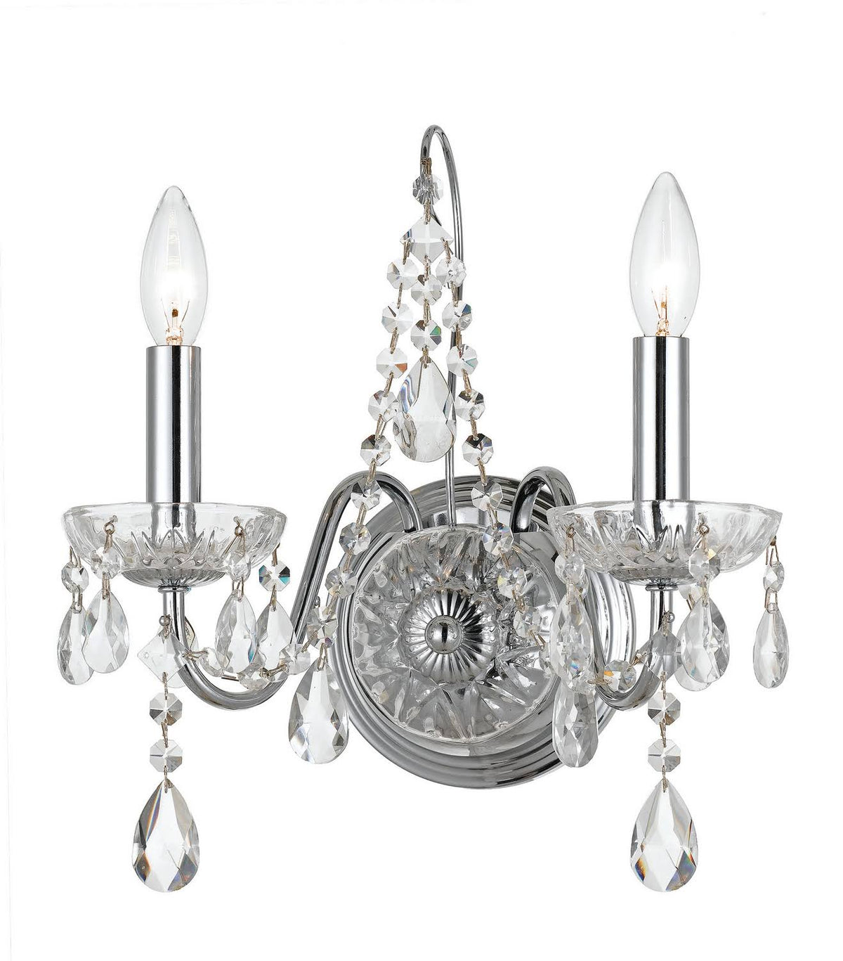 Chrome Crystal Sconce A4417
