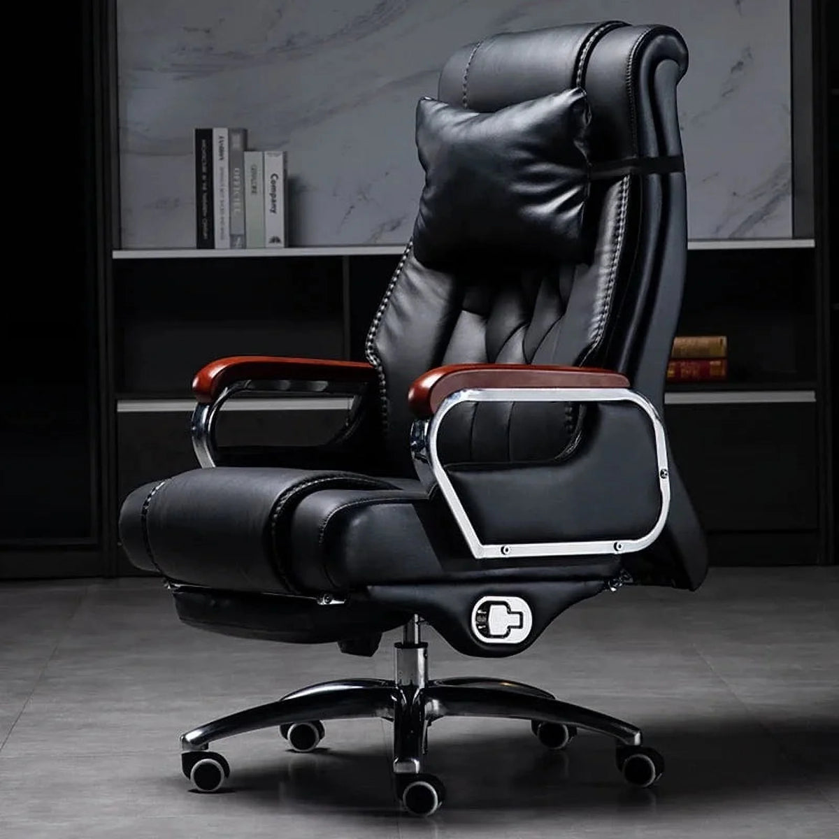 Leather Swivel Recliner Office Chair X40484