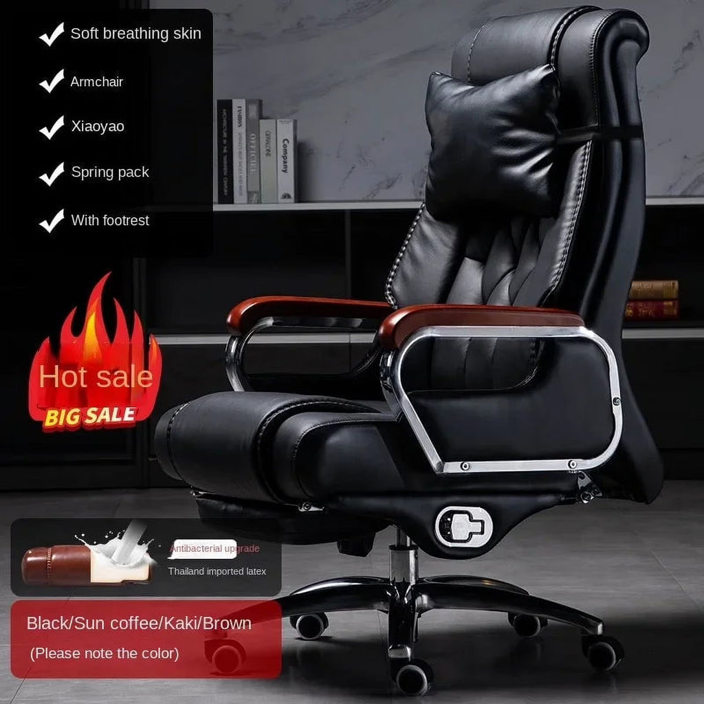 Leather Swivel Recliner Office Chair X40484