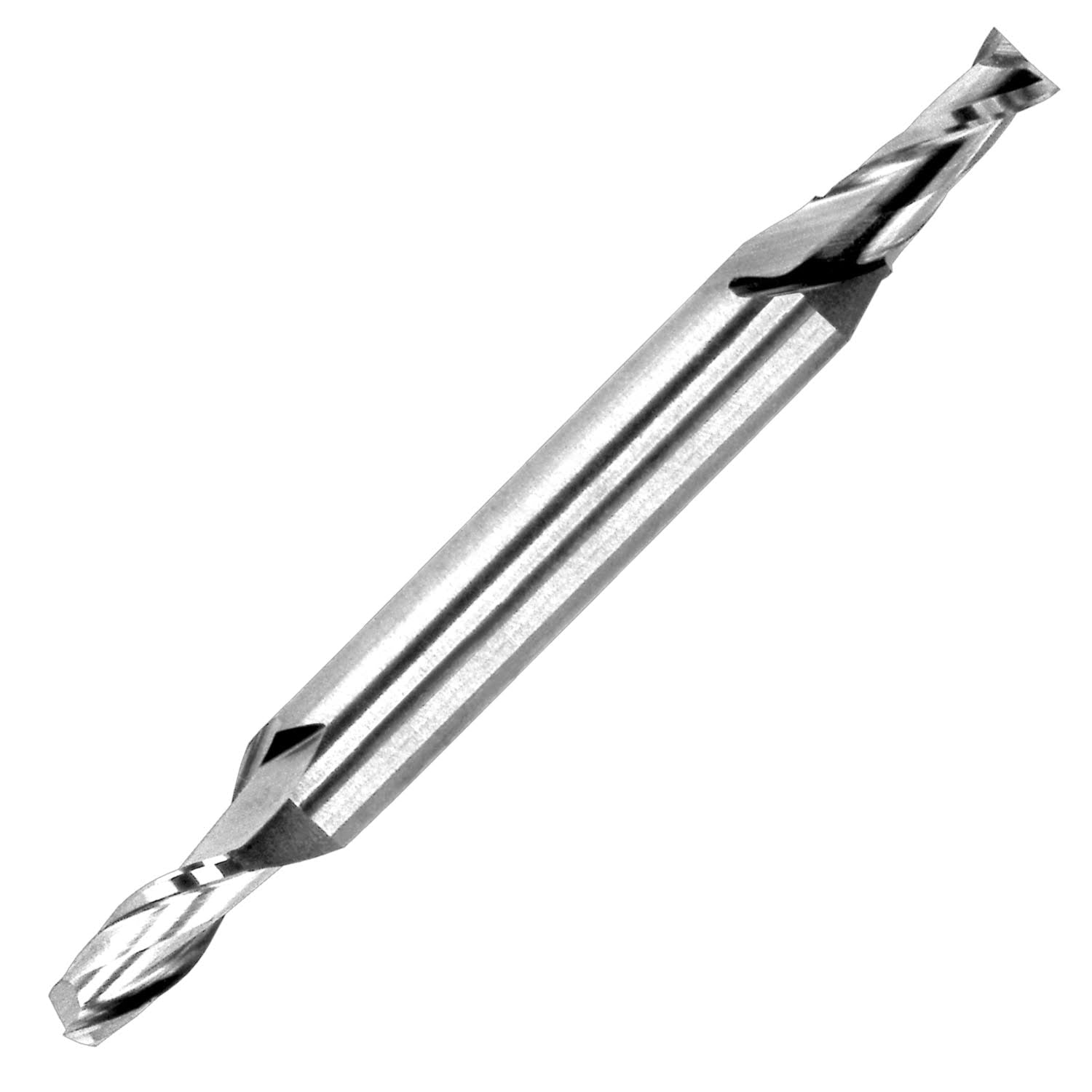 7/32x22 Diameter Double End Square Standard Length 2 Flute Uncoated Carbide End Mill T414