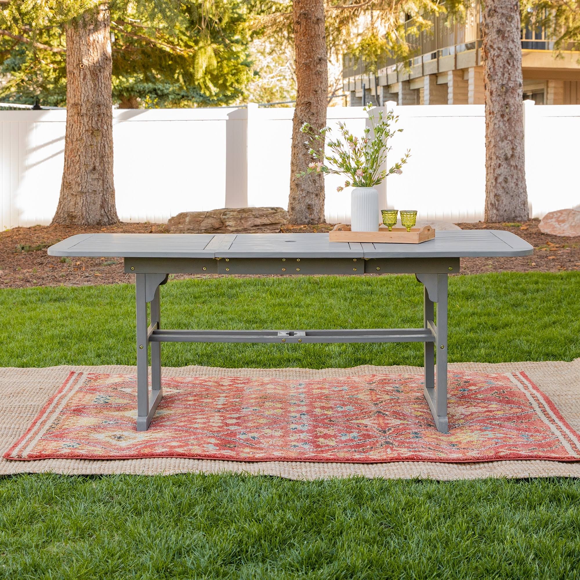 Grey Wash Acacia Outdoor Extension Table F96884
