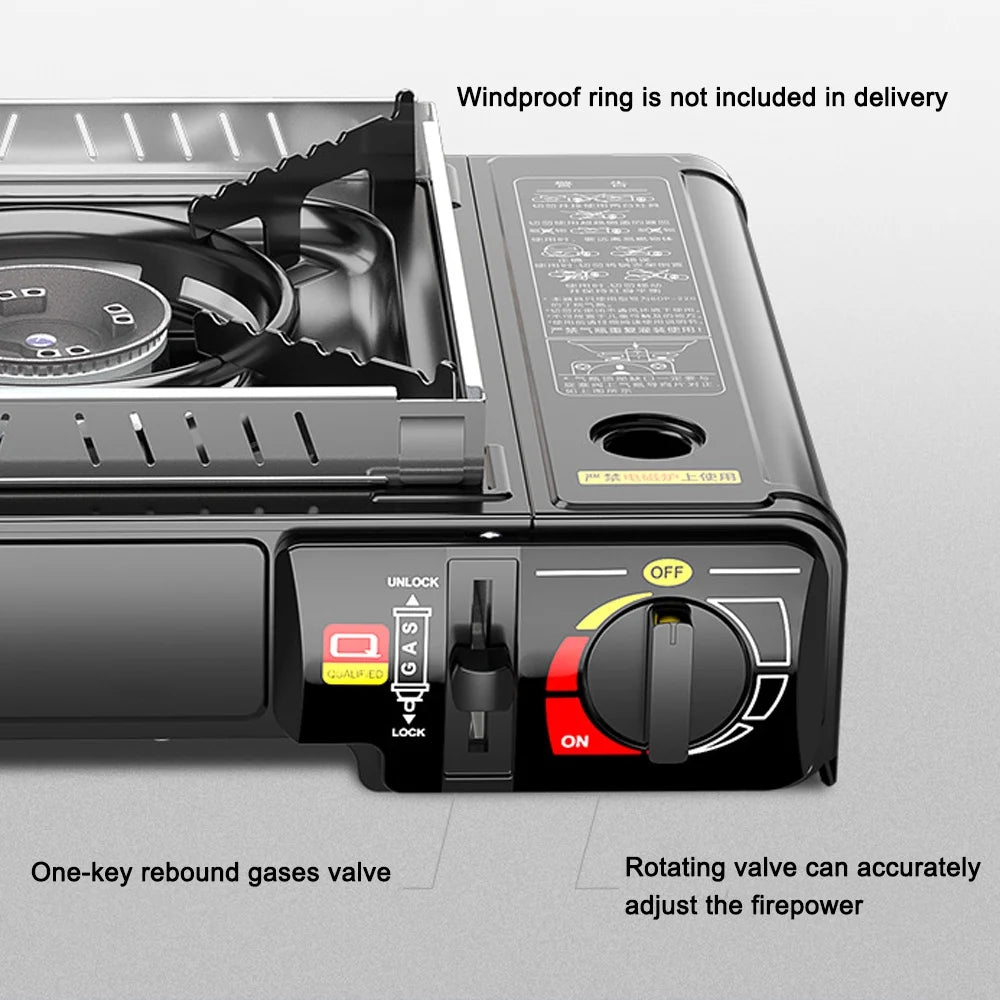 Portable 2.9KW Cassette Butane Stove with Piezo Ignition P73960