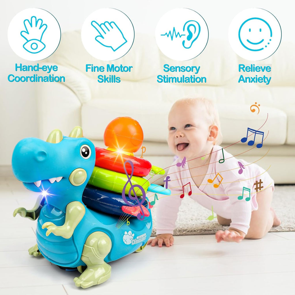 Dinosaur Crawling Toy with Music and Light W396