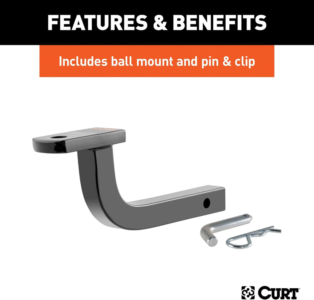 Trailer Hitch with Ball Mount, 1-1/4-Inch Receiver Y153