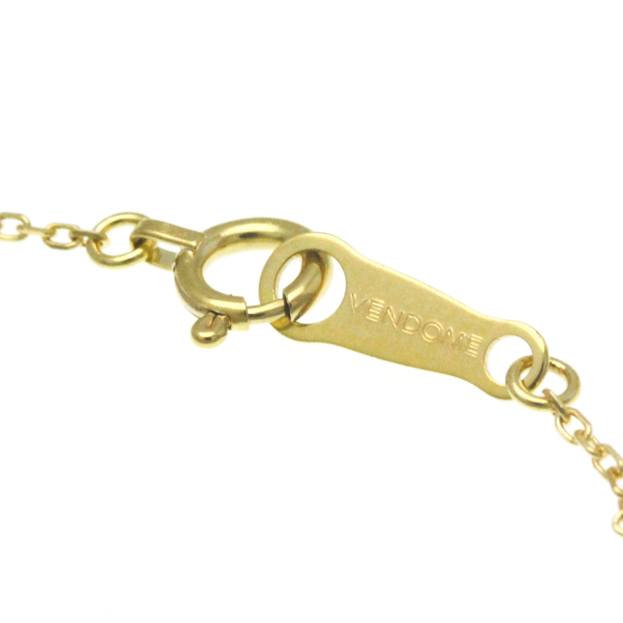 18K Yellow Gold Horseshoe Diamond Pendant Necklace Z160