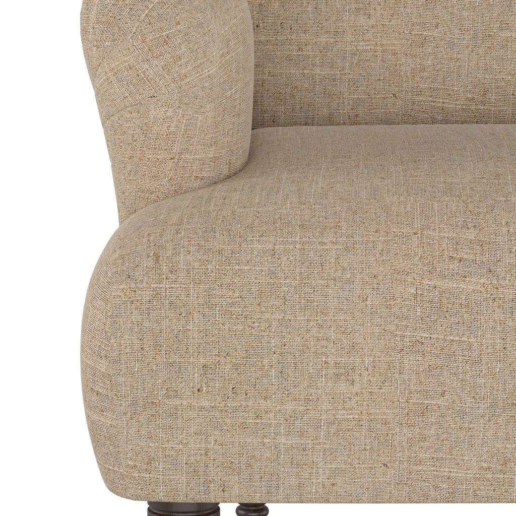 Linen Sandstone Settee O32059