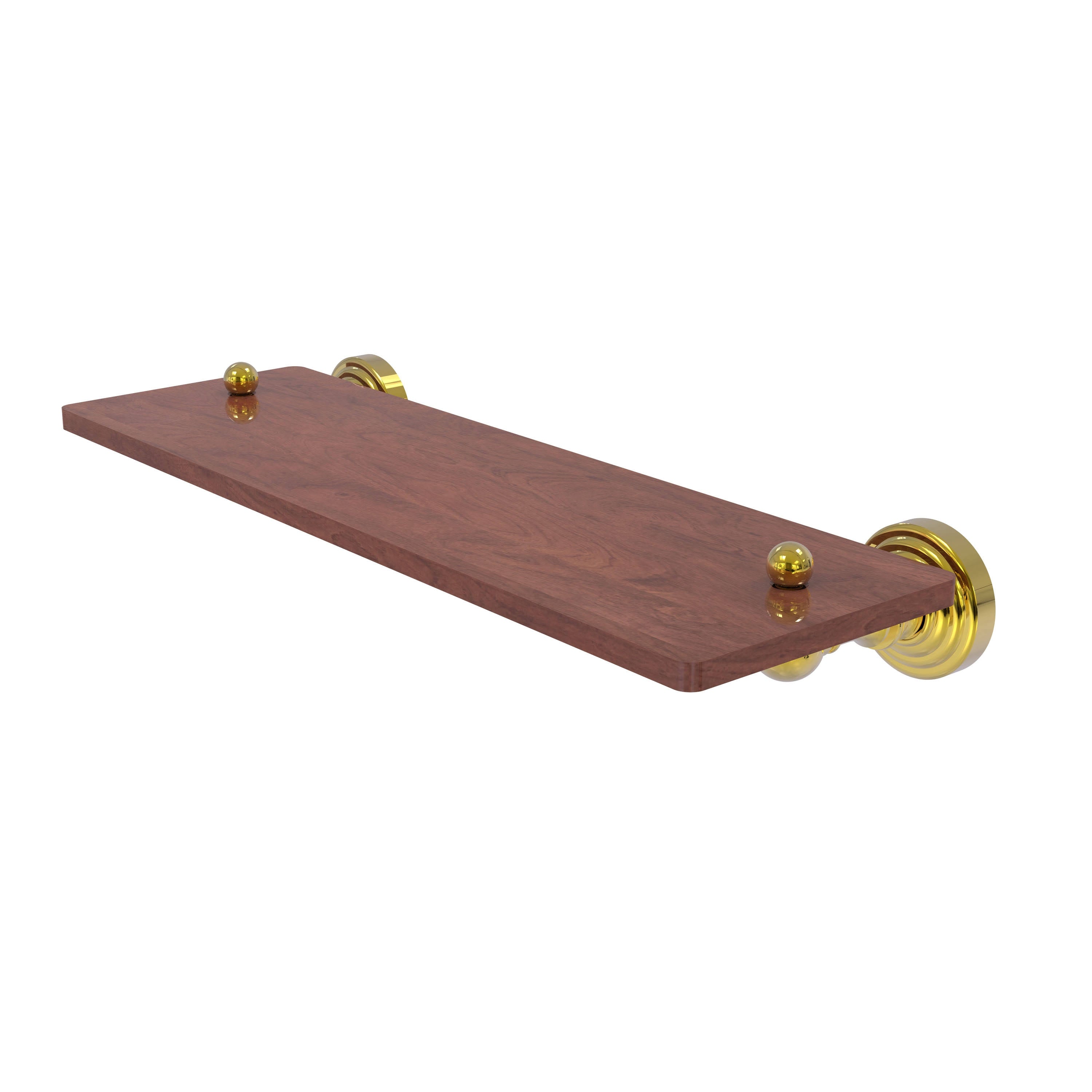 Polished Brass Solid Ironwood Shelf K306290