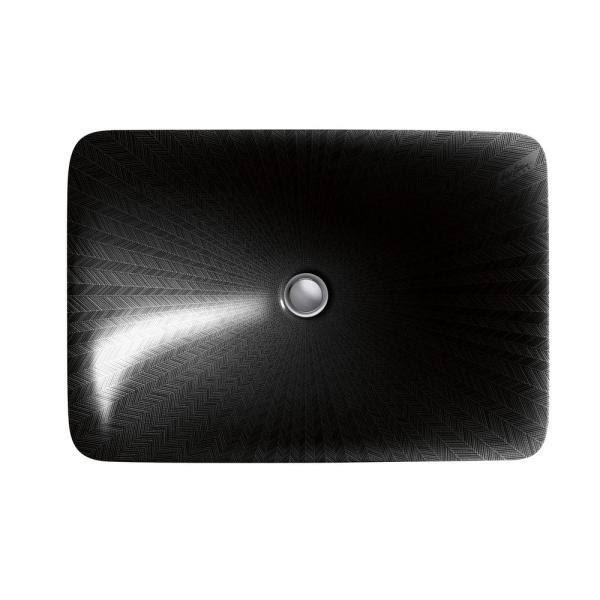 Black Rectangle Bathroom Sink C657