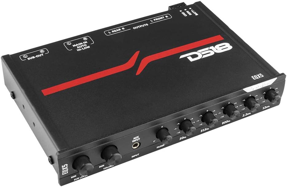 2 to 3 Way Active Electronic Car Audio Crossover with Remote Control F7572
