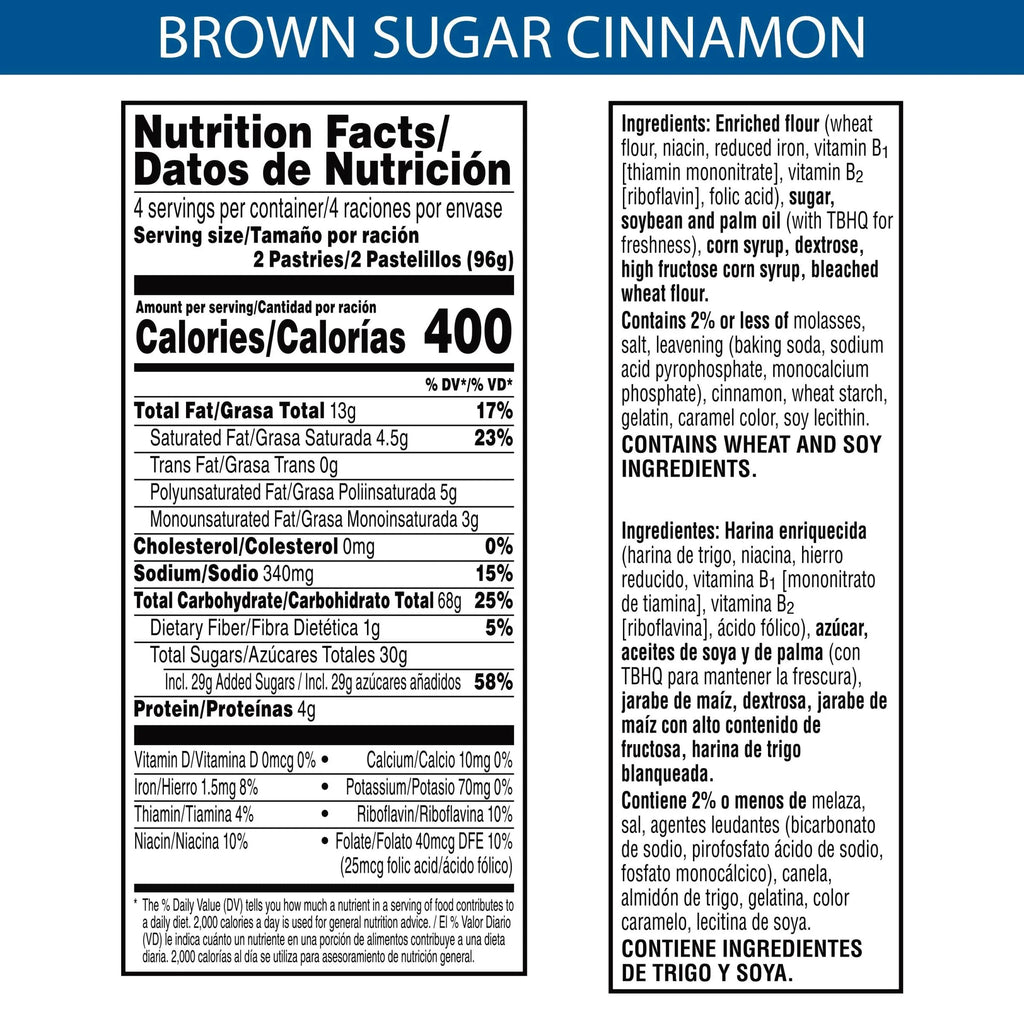 Frosted Brown Cinnamon Sugar Toaster Pastries (Pack of 24) M78321
