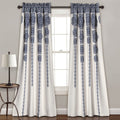 Stripe Medallion Light Filtering Window Curtain Set
