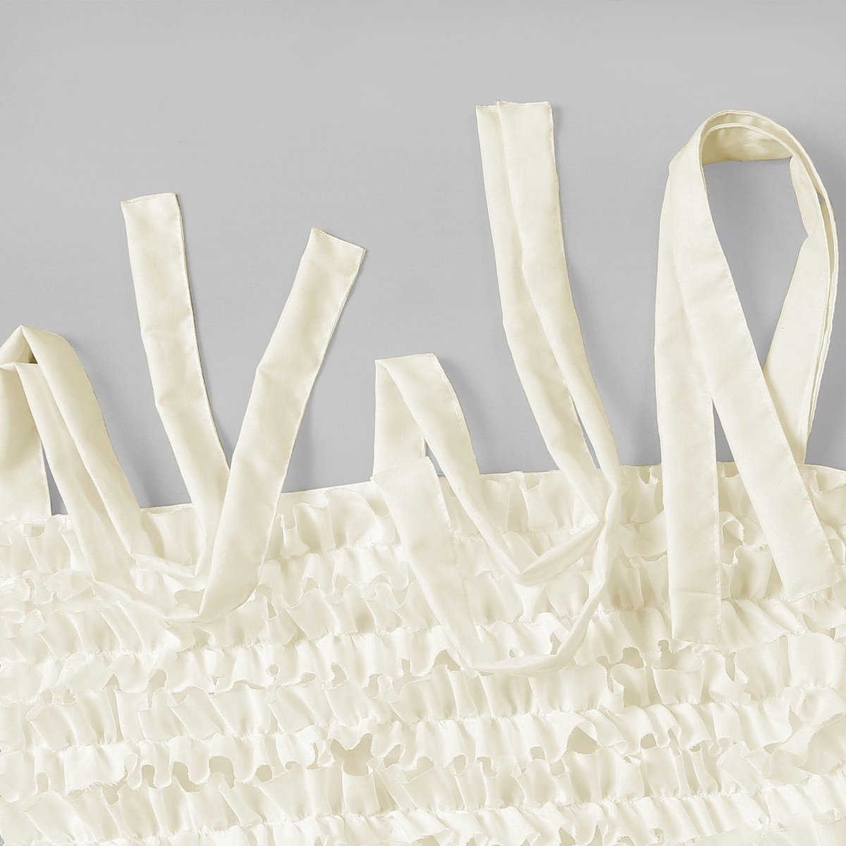 Lydia Ruffle Window Curtain Panel Set