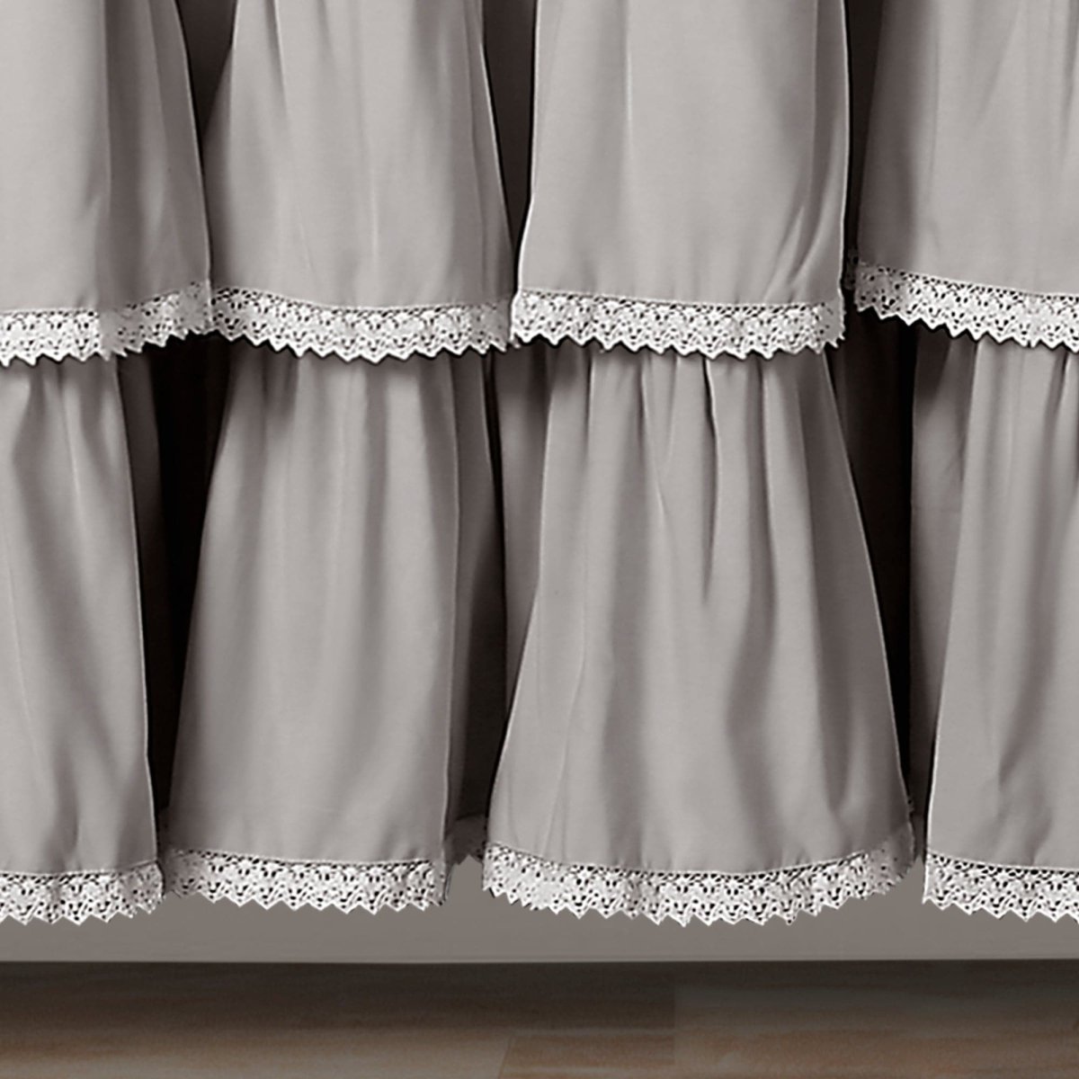 Lace Ruffle Shower Curtain