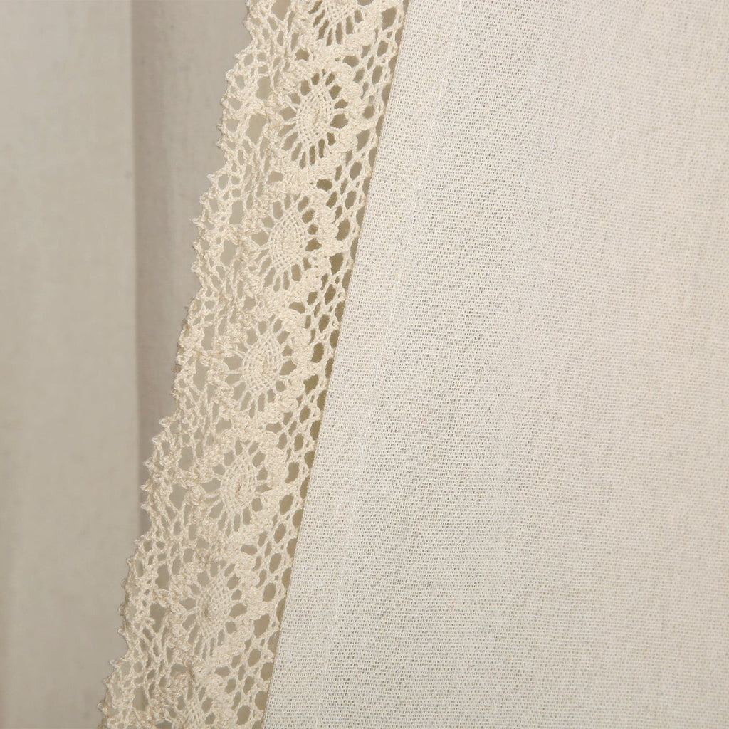 Rosalie Faux Linen Window Panel Set