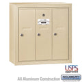 Vertical Mailbox - 3 Doors - Sandstone - Surface Mounted F473958