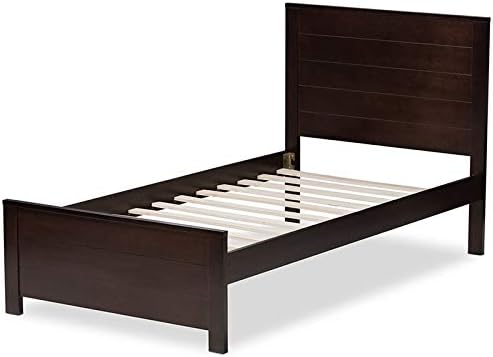Twin Platform Bed in Espresso C275
