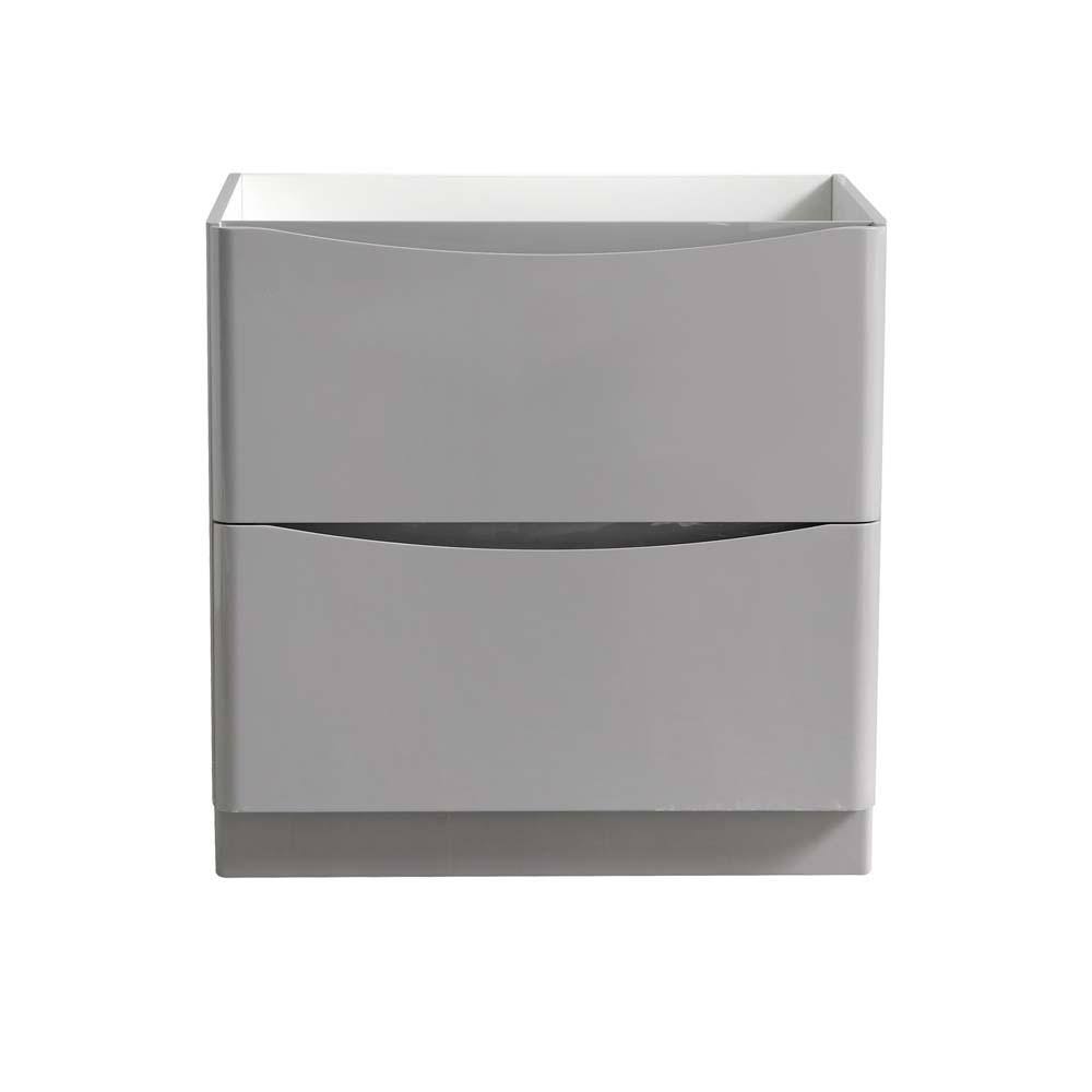 Glossy Gray Free Standing Bathroom Cabinet M870