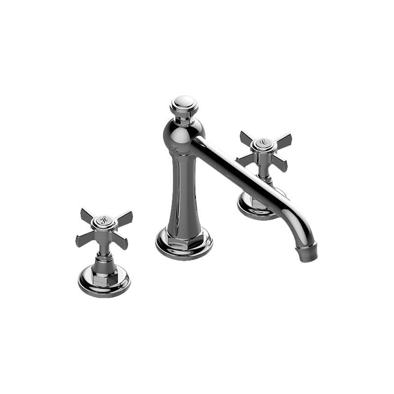 Polished Chrome Double Handle Roman Tub Faucet Y54519