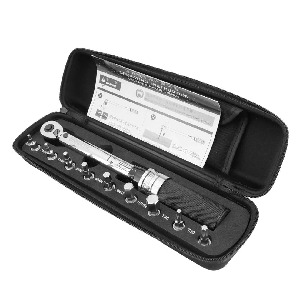 1/4" DR 1-25Nm Mini Adjustable Bike Torque Wrench Set E783329
