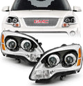 Chrome Housing Projector Headlights Headlamps Assembly Left+Right L569
