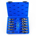 13pcs Annular Cutter Set, 1'' Cutting Depth, 3/4'' Weldon Shank, HSS Mag Drill Bits Kit with 2 pcs Pilot Pin L757