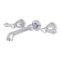 Polished Chrome Wall Mount Roman Tub Faucet A355