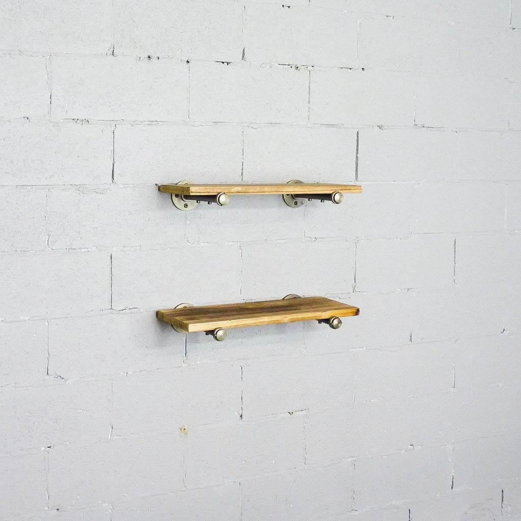 2-Piece Industrial Farmhouse Wall Shelf Set M36605