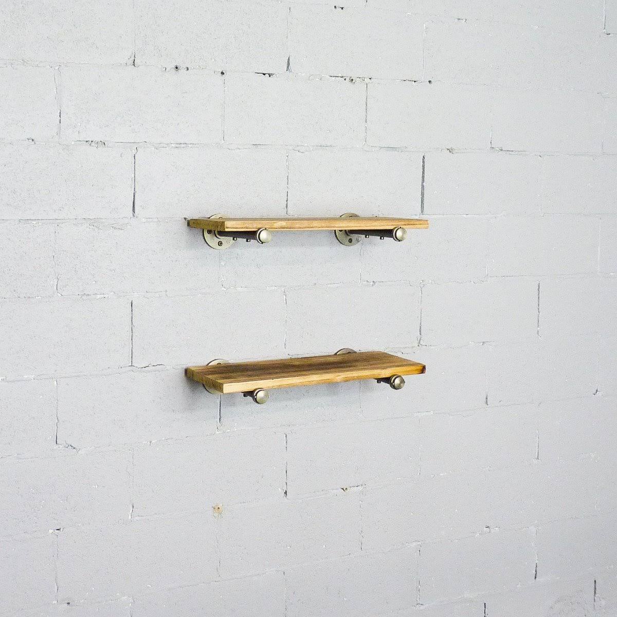 2-Piece Industrial Farmhouse Wall Shelf Set M36605